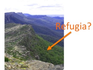 Can you spot the refugia? Neither could we by looking, but genetic data suggests protected side-slopes